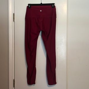 🔥 2/$20 Tesla yoga pants dark red large